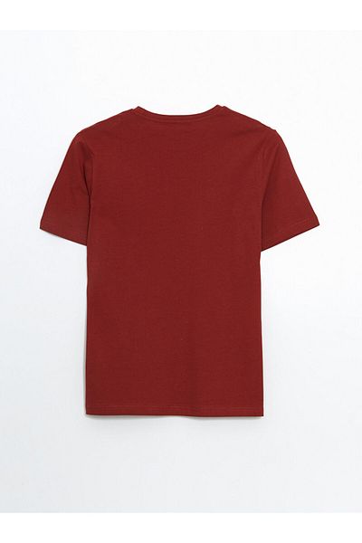 LC Waikiki Ανδρικό μπλουζάκι LCW Crew Neck με εμπριμέ χτενισμένο βαμβάκι