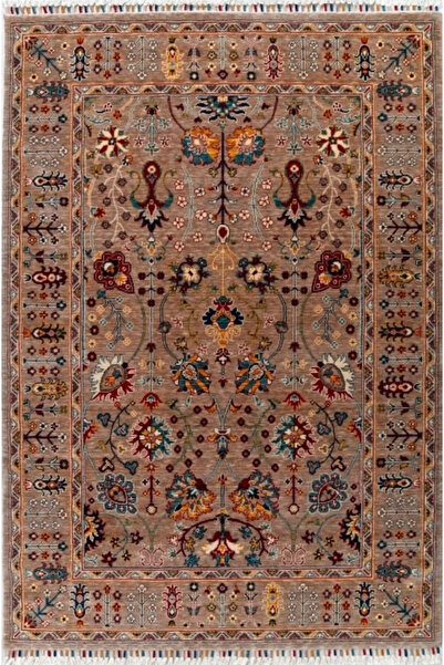 YÜNSER Sultani 805 Vizon Natürel Bambu ve Yün Özel Tezgah Halısı