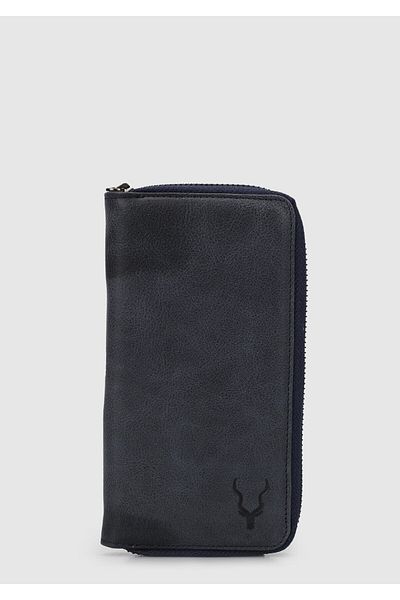 Carrera Navy Blue Car006 Navy Blue Genuine Leather Wallet