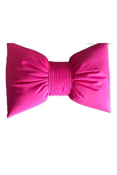 Hobizer Textile Decorative Bow Pouf Pillow 50X40 cm