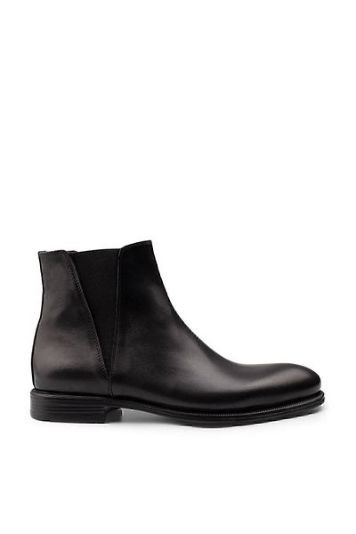 Deery Genuine Leather Black Chelsea Men's Boots