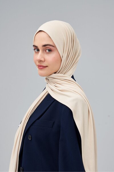 Modakaşmir Penye Şal Bej Rengi