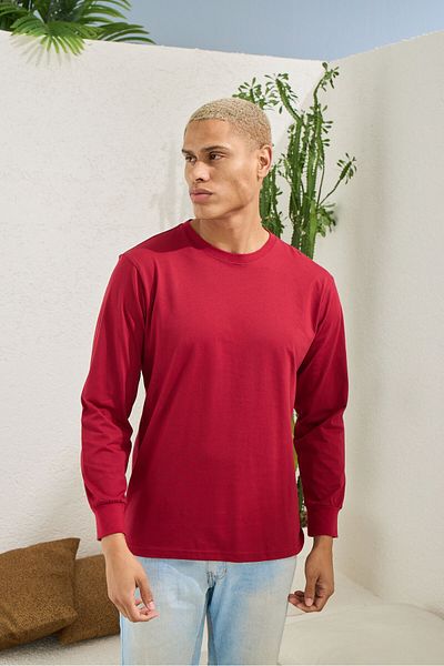 KLY Claret Red Ανδρικό Μονό Μπλουζάκι
