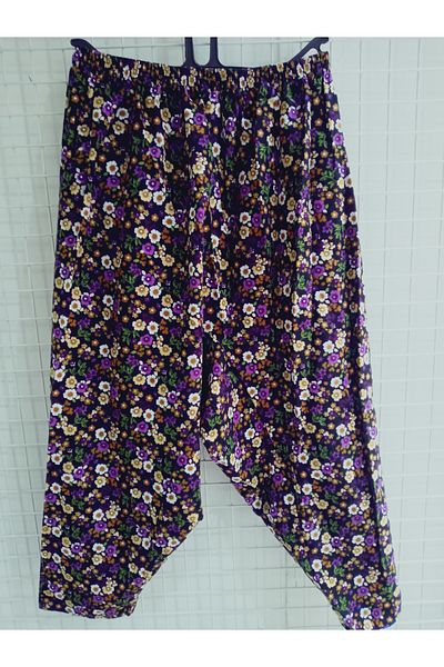 hoaryage Pıtır Floral FLANEL DIVIDIN SHALVAR PANTS 100% COTTON