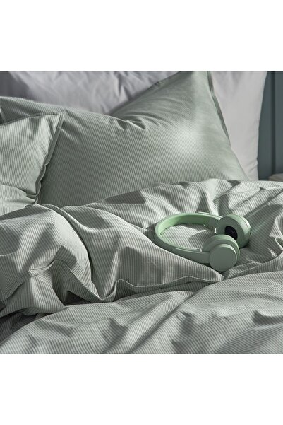 IKEA BERGPALM
tek kişilik nevresim seti, çizgili yeşil, 150x200/50x60 cm