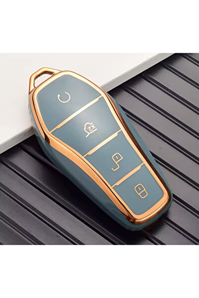 emii auto spare parts Θήκη κλειδιού Byd Atto 3 Seal U Sealion 7 Μπλε/Χρυσό