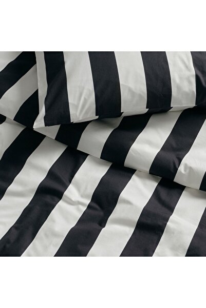 IKEA SLANHÖSTMAL
tek kişilik nevresim seti, siyah-beyaz, 150x200/50x60 cm