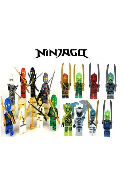 marimari 16Pcs Ninja Go Building Blocks Compatible Mini Figure Is Visual