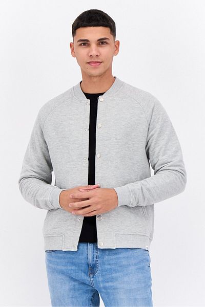 Sovereign Code Men Quilted Pattern Shirt Jackets, Heather Grey