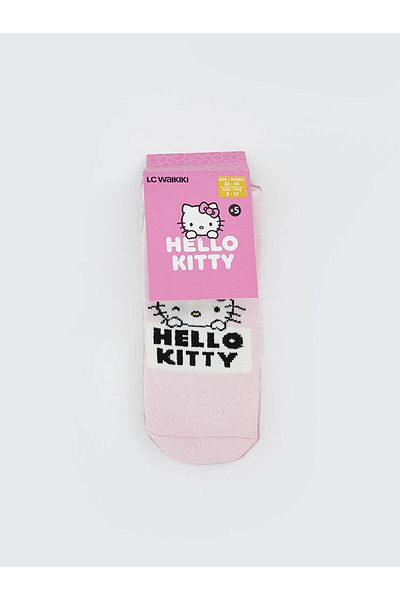 LC Waikiki Pink Hello Kitty Patterned Girl's Booties Socks 5-Piece