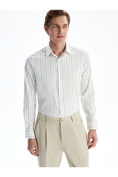 LC Waikiki Ανδρικό πουκάμισο LCWAIKIKI Formal Slim Fit με μακρυμάνικο ριγέ