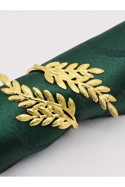 Menar Tasarım Wheat Headed Napkin Ring 6 Pieces Design Spike Metal Napkin Ring