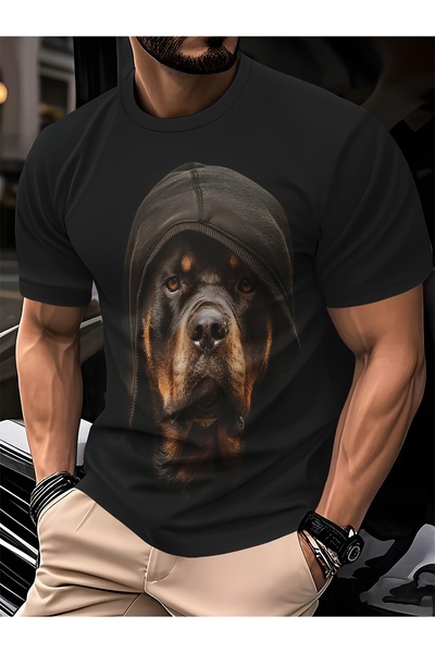 GALASHOP تي شيرت بطبعة روتويللر