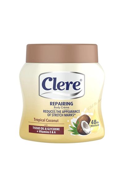 Clere Clear Tropical Coconut Body Cream - 500ml