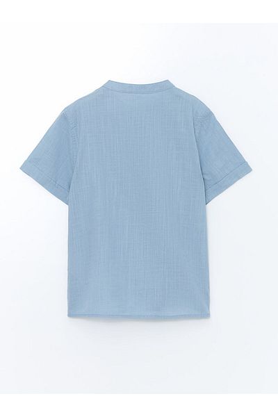 LC Waikiki Cămașă pentru băiat din poplin cu guler domnitor sezon nou - S57552Z1