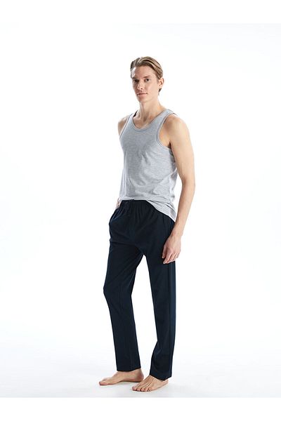 LC Waikiki Ανδρικό εσώρουχο 2 τεμαχίων LCW U-Neck Combed Cotton