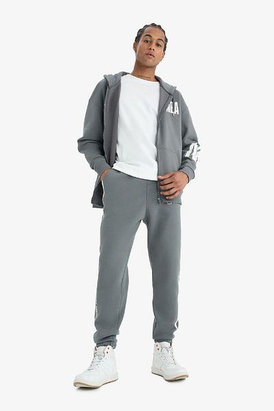 DeFacto NBA Wordmark χοντρό jogger φούτερ με κορδόνια στη μέση με τσέπες