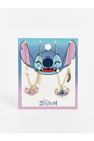 LC Waikiki Colier pentru fete cu imprimeu Stitch, pachet de 2