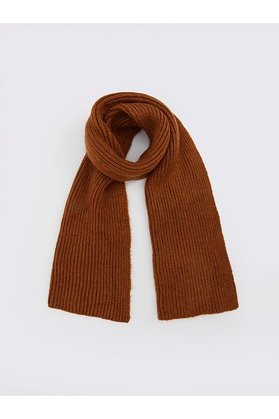 LC Waikiki LCW ACCESSORIES Καφέ Basic Knitwear Ανδρικό Φουλάρι