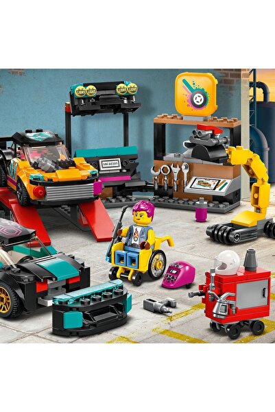LEGO ® ورشة تعديل مركبات المدينة 60389 - مجموعة بناء للأطفال بعمر 6 سنوات فما فوق (507 قطعة)