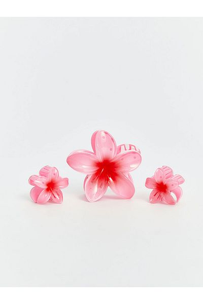 LC Waikiki Lcw Accessories Mixed Flower Figured Women's Latch Buckle Set of 3