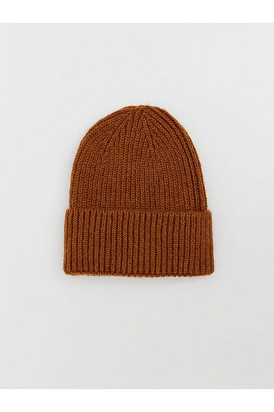 LC Waikiki Lcw Accessories Brown Basic Men's Knitwear Beret