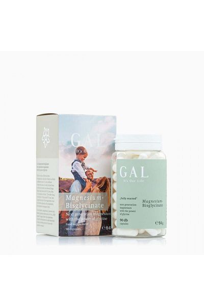 Gal Magnesium bisglycinate for irritability, cramps, insomnia, mild anxiety, 90 capsules