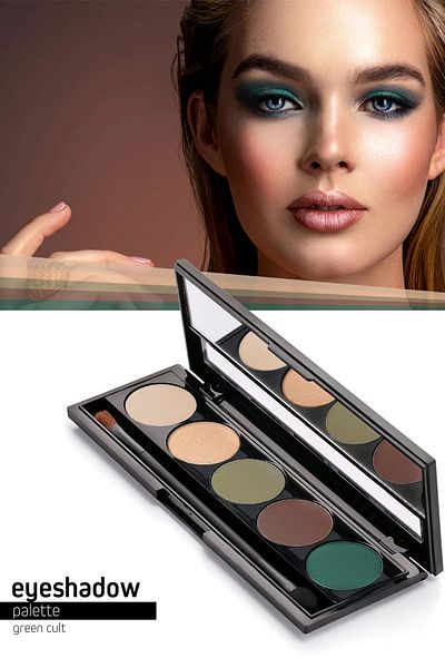 Pierre Cardin Eyeshadow Palette Green Cult Eyeshadow - Iconic