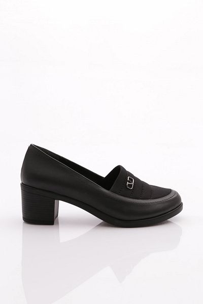 DGN 23042 Pantofi cu toc de damă negri