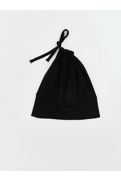 LC Waikiki Lcw Accessories Black Drawstring Men's Beanie and Neck Collar