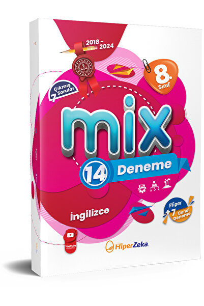 HiperZeka 2026 8. Sınıf MİX T.C. İngilizce 14 Deneme | LGS Çıkmış Sorular & B...