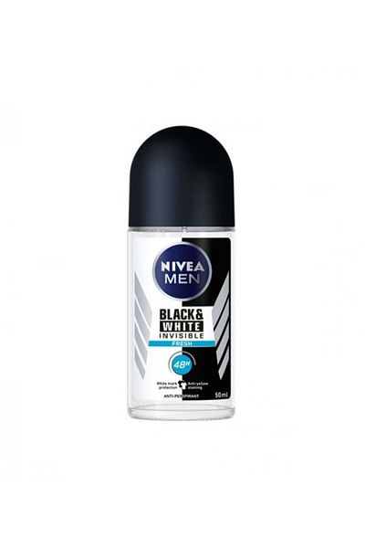 NIVEA Men Anti Perspirant Black And White Invisible Fresh Rol On 50ml