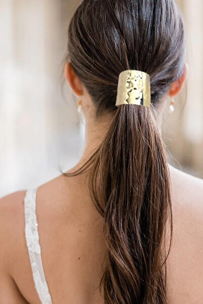 New Obsessions Molten Metal Tube Ponytail Clamp - Ponytail Cuff