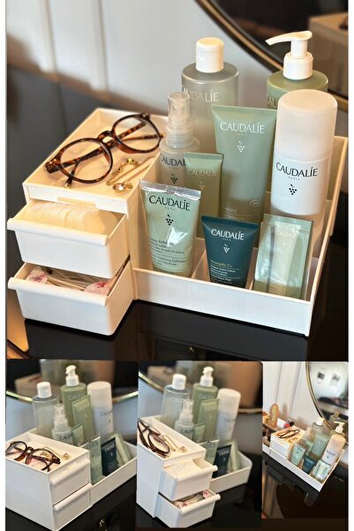 Bayev Ροζ Μακιγιάζ Χειλιών - Οργανωτής Συρταριού και Πινέλου, Πολυεπίπεδος Οργανωτής Γραφείου