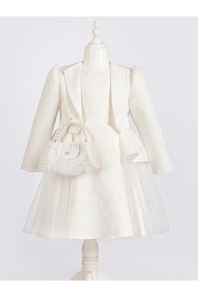CRASSİ Girl's Tulle Jacket Bag Dress