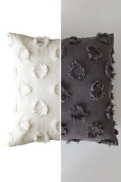 Calista home Soft Throw Pillow with Feathers and Pattern Round Patterned 40 X 40 Decorative and Useful Throw Pillow Cover