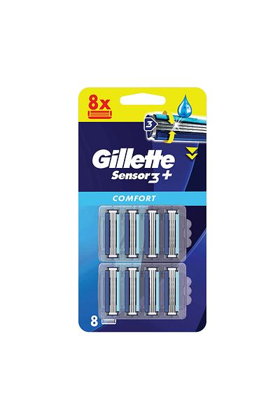 Gillette Sensor3+ Comfort 8-Piece Spare Blade Head