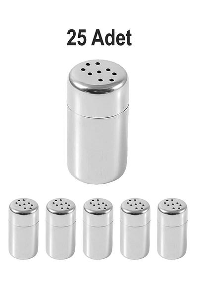 Chavin 25Pcs Steel Small Size Salt Shaker for Cafe Restaurant Cin979-25