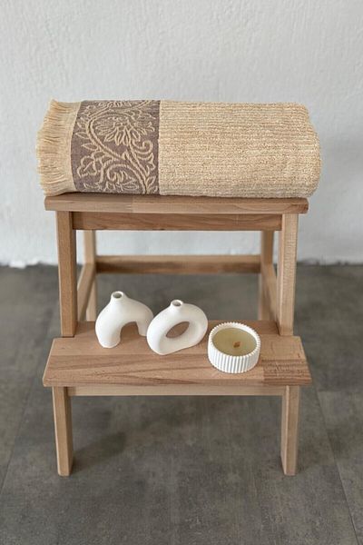 Sevim Extra Soft and Strong Bamboo Towel - Cappuccino - 70X140 cm