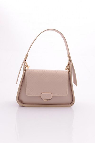 DGN Beige Women's Bag - Column and Large Handle 7153555