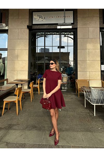 ForOre Zr Mini Bell Skirt Gode Plises Dress