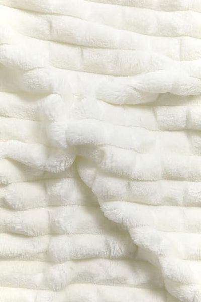 Romans Modern Line Double 3 Piece Blanket Set - Ecru