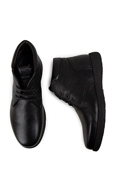 Deery Genuine Leather Black Men's Boots