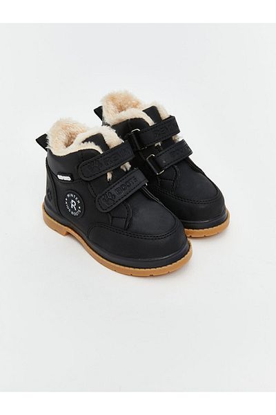 LC Waikiki Velcro Baby Boy Boots with Fur Inside