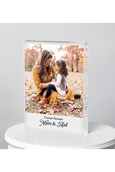 Bk Gift Kişiye Özel Anneler Günü Temalı Fotoğraflı İsimli Akrilik Çerçeve-1,...