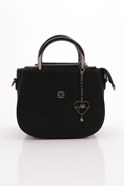 DGN Geantă de mână și umăr pentru femei cu mozaic negru - 4373563