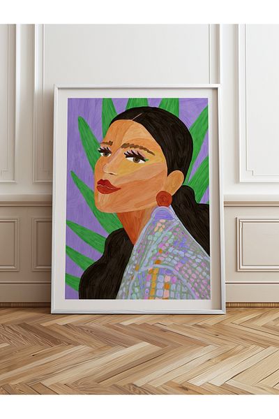 HOMEPACK Pictură cu un singur cadru din lemn Pictură poster dintr-o bucată TK/854