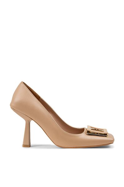 Deery Beige Heeled Women's Shoes