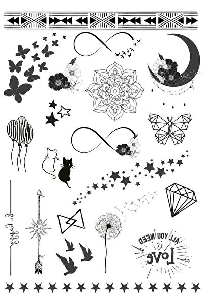 New Obsessions Siyahi Geçici Dövme