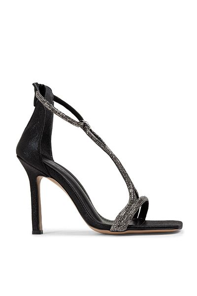 Deery Black Evening Dress Heeled Women's Shoes